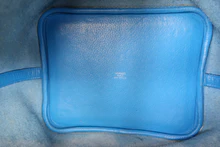 画像をギャラリービューアに読み込む, HERMES/エルメス ピコタンロックMM トリヨンクレマンス ブルーザンジバル X刻印 ハンドバッグ 700100043