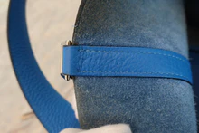 画像をギャラリービューアに読み込む, HERMES/エルメス ピコタンロックMM トリヨンクレマンス ブルーザンジバル X刻印 ハンドバッグ 700100043