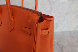 HERMES／エルメス バーキン25 ヴォーエプソン フー □N刻印 ハンドバッグ 600090049