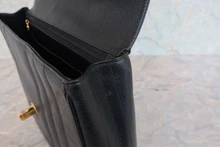 画像をギャラリービューアに読み込む, CHANEL/シャネル マドモアゼルハンドバッグ キャビアスキン ブラック/ゴールド金具 ハンドバッグ 800040097