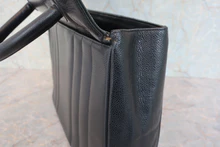 画像をギャラリービューアに読み込む, CHANEL/シャネル マドモアゼルハンドバッグ キャビアスキン ブラック/ゴールド金具 ハンドバッグ 800040097