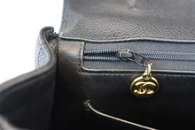画像をギャラリービューアに読み込む, CHANEL/シャネル マドモアゼルハンドバッグ キャビアスキン ブラック/ゴールド金具 ハンドバッグ 800040097
