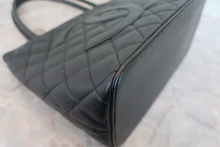 画像をギャラリービューアに読み込む, CHANEL/シャネル 復刻トート キャビアスキン ブラック/シルバー金具 トートバッグ 800040091