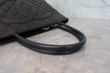 画像をギャラリービューアに読み込む, CHANEL/シャネル 復刻トート キャビアスキン ブラック/シルバー金具 トートバッグ 800040091