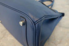 画像をギャラリービューアに読み込む, HERMES／エルメス バーキン30 トリヨンクレマンス ブルー □J刻印 ハンドバッグ 800030031
