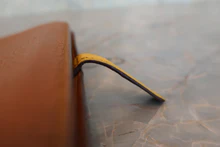 画像をギャラリービューアに読み込む, HERMES/エルメス ドゴンGM トゴ ゴールド/ソレイユ □M刻印 財布 800010095