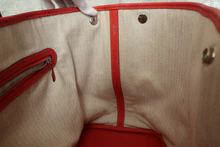 画像をギャラリービューアに読み込む, HERMES/エルメス ガーデンパーティPM カントリー ルージュピヴォワンヌ R刻印 トートバッグ 700110067