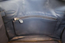 画像をギャラリービューアに読み込む, HERMES/エルメス バーキン30 トリヨンクレマンス ブルー □J刻印 ハンドバッグ 800030031