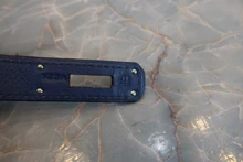 画像をギャラリービューアに読み込む, HERMES/エルメス バーキン30 トリヨンクレマンス ブルー □J刻印 ハンドバッグ 800030031