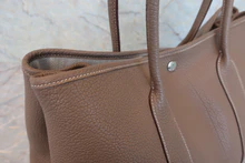 画像をギャラリービューアに読み込む, HERMES/エルメス ガーデンパーティPM ネゴンダ エトゥープ □P刻印 トートバッグ 800040112