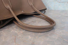 画像をギャラリービューアに読み込む, HERMES/エルメス ガーデンパーティPM ネゴンダ エトゥープ □P刻印 トートバッグ 800040112