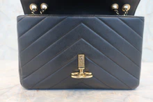 画像をギャラリービューアに読み込む, CHANEL/シャネル Vステッチチェーンショルダーバッグ ラムスキン ブラック/ゴールド金具 ショルダーバッグ 800030065