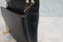 画像をギャラリービューアに読み込む, CHANEL/シャネル Vステッチチェーンショルダーバッグ ラムスキン ブラック/ゴールド金具 ショルダーバッグ 800030065
