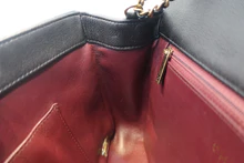 画像をギャラリービューアに読み込む, CHANEL/シャネル Vステッチチェーンショルダーバッグ ラムスキン ブラック/ゴールド金具 ショルダーバッグ 800030065