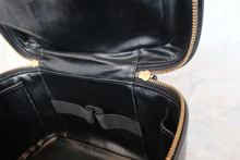 画像をギャラリービューアに読み込む, CHANEL/シャネル ココマーク2WAYバニティ キャビアスキン ブラック/ゴールド金具 バニティ 700110089
