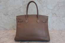 画像をギャラリービューアに読み込む, HERMES/エルメス バーキン30 トリヨンクレマンス エトゥープ □H刻印 ハンドバッグ 8000020023