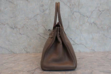 画像をギャラリービューアに読み込む, HERMES/エルメス バーキン30 トリヨンクレマンス エトゥープ □H刻印 ハンドバッグ 8000020023
