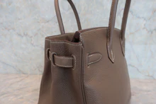 画像をギャラリービューアに読み込む, HERMES/エルメス バーキン30 トリヨンクレマンス エトゥープ □H刻印 ハンドバッグ 8000020023