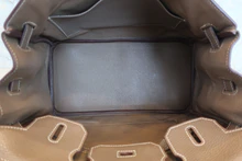 画像をギャラリービューアに読み込む, HERMES/エルメス バーキン30 トリヨンクレマンス エトゥープ □H刻印 ハンドバッグ 8000020023