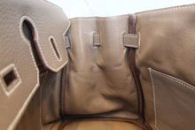 画像をギャラリービューアに読み込む, HERMES/エルメス バーキン30 トリヨンクレマンス エトゥープ □H刻印 ハンドバッグ 8000020023