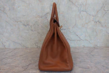 画像をギャラリービューアに読み込む, HERMES/エルメス オータクロア32 トゴ ゴールド □H刻印 ハンドバッグ 800030057