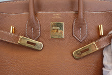 画像をギャラリービューアに読み込む, HERMES/エルメス オータクロア32 トゴ ゴールド □H刻印 ハンドバッグ 800030057
