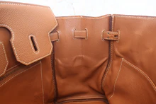 画像をギャラリービューアに読み込む, HERMES/エルメス オータクロア32 トゴ ゴールド □H刻印 ハンドバッグ 800030057