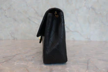 画像をギャラリービューアに読み込む, CHANEL/シャネル ミニマトラッセシングルフラップチェーンショルダーバッグ ラムスキン ブラック/ゴールド金具 ショルダーバッグ 800040099