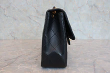 画像をギャラリービューアに読み込む, CHANEL/シャネル ミニマトラッセシングルフラップチェーンショルダーバッグ ラムスキン ブラック/ゴールド金具 ショルダーバッグ 800040099