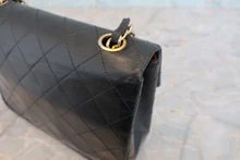 画像をギャラリービューアに読み込む, CHANEL/シャネル ミニマトラッセシングルフラップチェーンショルダーバッグ ラムスキン ブラック/ゴールド金具 ショルダーバッグ 800040099