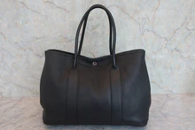 画像をギャラリービューアに読み込む, HERMES／エルメス ガーデンパーティPM ネゴンダ ブラック □L刻印 トートバッグ 800030085
