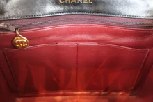 画像をギャラリービューアに読み込む, CHANEL/シャネル ミニマトラッセシングルフラップチェーンショルダーバッグ ラムスキン ブラック/ゴールド金具 ショルダーバッグ 800040099