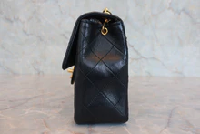 画像をギャラリービューアに読み込む, CHANEL/シャネル ミニマトラッセシングルフラップチェーンショルダーバッグ ラムスキン ブラック/ゴールド金具 ショルダーバッグ 800040109