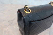 画像をギャラリービューアに読み込む, CHANEL/シャネル ミニマトラッセシングルフラップチェーンショルダーバッグ ラムスキン ブラック/ゴールド金具 ショルダーバッグ 800040109