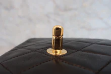 画像をギャラリービューアに読み込む, CHANEL/シャネル ミニマトラッセシングルフラップチェーンショルダーバッグ ラムスキン ブラック/ゴールド金具 ショルダーバッグ 800040109