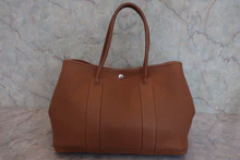 画像をギャラリービューアに読み込む, HERMES／エルメス ガーデンパーティPM ネゴンダ ゴールド □M刻印 トートバッグ 800020154
