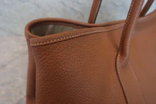 画像をギャラリービューアに読み込む, HERMES／エルメス ガーデンパーティPM ネゴンダ ゴールド □M刻印 トートバッグ 800020154
