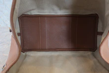 画像をギャラリービューアに読み込む, HERMES／エルメス ガーデンパーティPM ネゴンダ ゴールド □M刻印 トートバッグ 800020154
