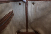 画像をギャラリービューアに読み込む, HERMES／エルメス ガーデンパーティPM ネゴンダ ゴールド □M刻印 トートバッグ 800020154
