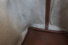 画像をギャラリービューアに読み込む, HERMES/エルメス ガーデンパーティPM ネゴンダ ゴールド □M刻印 トートバッグ 800020154