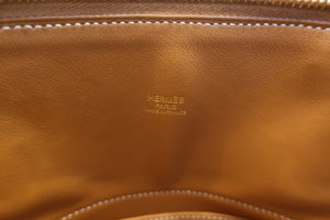 HERMES／エルメス ボリード31 トリヨンクレマンス ゴールド A刻印 ショルダーバッグ 600100177