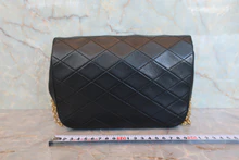画像をギャラリービューアに読み込む, CHANEL/シャネル マトラッセチェーンショルダーバッグ ラムスキン ブラック/ゴールド金具 ショルダーバッグ 800040134