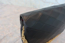 画像をギャラリービューアに読み込む, CHANEL/シャネル マトラッセチェーンショルダーバッグ ラムスキン ブラック/ゴールド金具 ショルダーバッグ 800040134