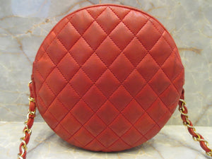 CHANEL/香奈儿 经典双C 链条包 羊皮 Red/Gold hadware(红色/金色金属) 肩背包 400040015