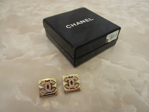 ＣＨＡＮＥＬ/シャネル ココマークラインストーンイヤリング  金メッキ  ゴールド  イヤリング   300010170